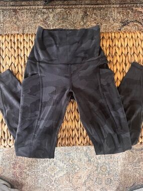lululemon athletica Black Camo High-Rise Leggings